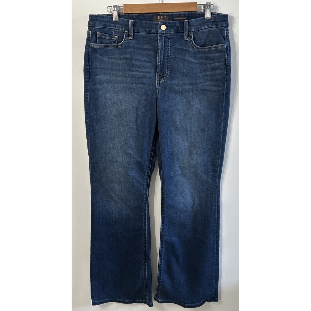 Jen7 by 7 for All Mankind Slim Bootcut Jeans 12 Petite NO Pilling 28" Ins